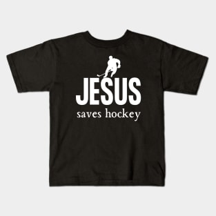 Jesus Saves Hockey Kids T-Shirt